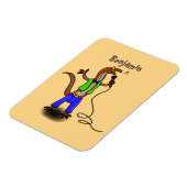 マイクおもしろいガで歌うトカゲ マグネット (左側)