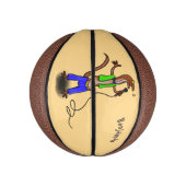 マイクおもしろいガで歌うトカゲ ミニバスケットボール (縦)