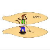 マイクおもしろいガで歌うトカゲ ミニバスケットボール (パネル)