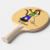 マイクおもしろいガで歌うトカゲ 卓球ラケット (正面アングル)