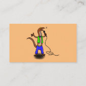 マイクおもしろいガで歌うトカゲ 名刺 (裏面)