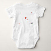 マイクでパパとMomに電話をかける ベビーボディスーツ (裏面)