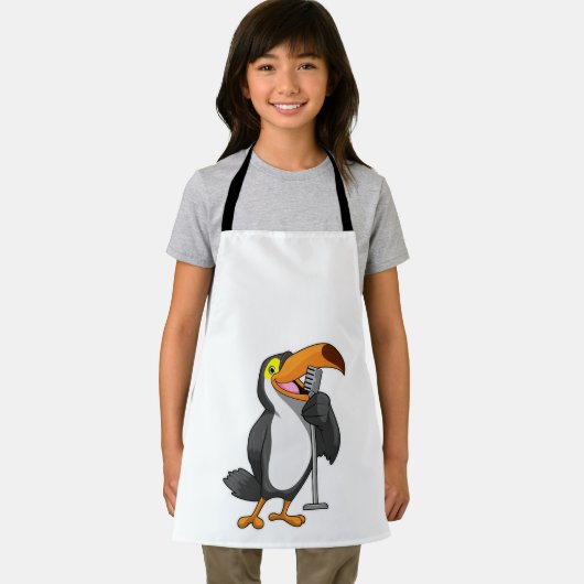 マイクで音楽を楽しむ エプロン (インサイチュ)