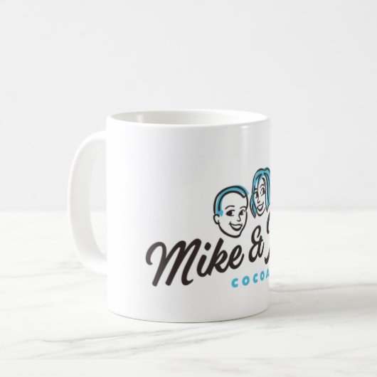 マイクとジェンのホットココアマグ コーヒーマグカップ (正面左)
