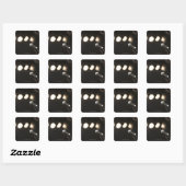 マイクとスポットライト スクエアシール (シート)