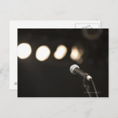 マイクとスポットライト ポストカード (正面/裏面)