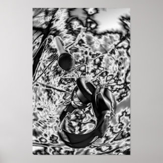 マイクとヘッドセット ポスター