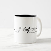 マイクとペンマグホワイトのVOcation ツートーンマグカップ (正面右)