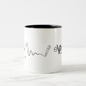 マイクとペンマグホワイトのVOcation ツートーンマグカップ (中央)