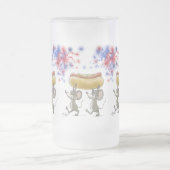 マイクとMacの7月の4日の夜のピクニック霜のマグカップ フロストグラスビールジョッキ (中央)