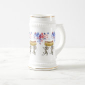 マイクとMacの7月の4日の夜ピクニックスタイン ビールジョッキ (正面右)