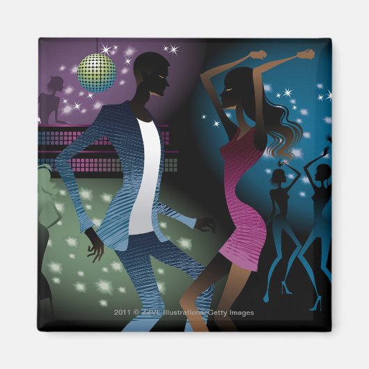 マイクによる人の踊りの側面図 マグネット (正面)