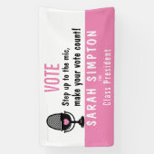 マイクにステップアップ – 投票を行う!イベント 横断幕 (縦)