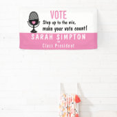 マイクにステップアップ – 投票を行う!イベント 横断幕 (インサイチュ)