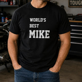 マイクのための世界一のマイクの誕生日おめでとう  Tシャツ