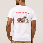 マイクのカスタムなプロジェクトのバイク Tシャツ (裏面)