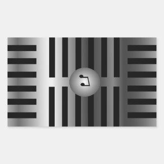 マイクのシール 長方形シール