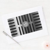 マイクのシール 長方形シール (封筒)