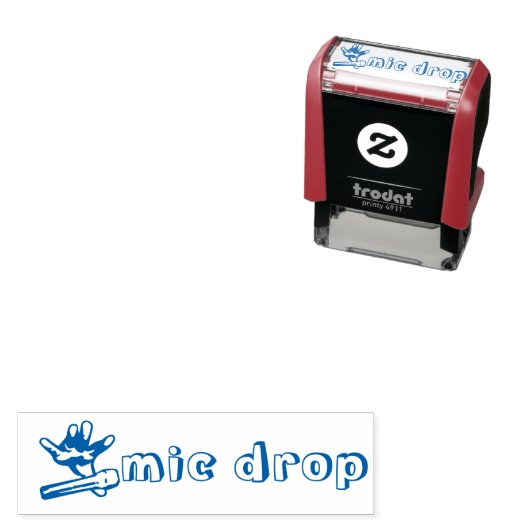 マイクのドロップ先生スタンプ セルフインキングスタンプ (インサイチュ)