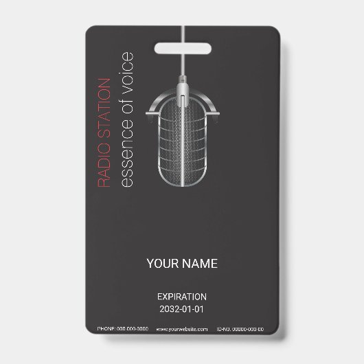 マイクのバッジ バッジ (正面)