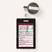 マイクのバッジ バッジ (裏面リトラクタブル付き)