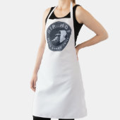 マイクのフード付きスウェットシャツを叩くヒップホップの男 エプロン (インサイチュ)