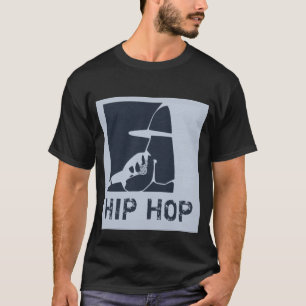マイクのフード付きスウェットシャツを叩くヒップホップの男 Tシャツ