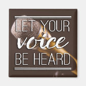 マイクのマグネットを音声に合わせる マグネット (正面)