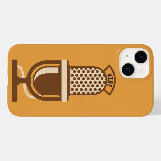 マイクのロゴ無線局名 Case-Mate iPhoneケース (裏面 (横))