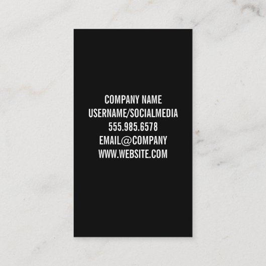 マイクのロゴ | シンガー 名刺 (裏面)