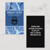 マイクのロゴ | シンガー 名刺 (正面/裏面)