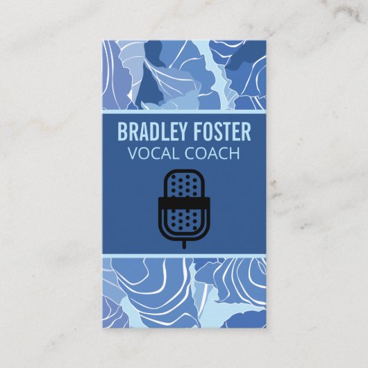 マイクのロゴ | シンガー 名刺 (正面)