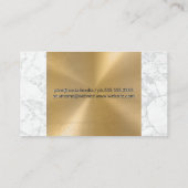 マイクの保持 |大理石金ゴールドメタル 名刺 (裏面)