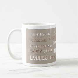 マイクの幸せな記念日のベージュ夫のマグ コーヒーマグカップ