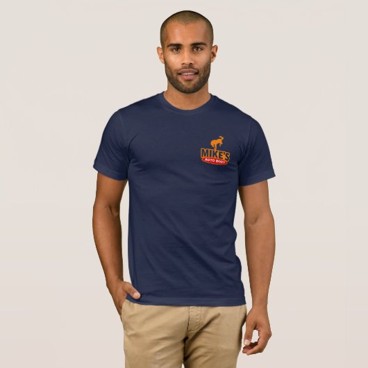 マイクの自動車修理工場 Tシャツ (正面フル)