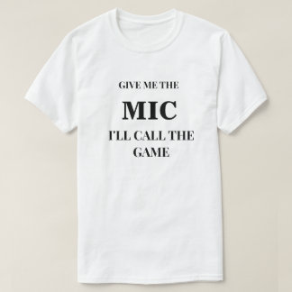 マイクをちょうだい フットボールTシャツ Tシャツ