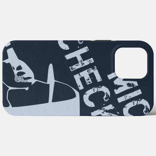 マイクをフード付きスウェットシャツに押し付ける男 Case-Mate iPhoneケース (裏面 (横))