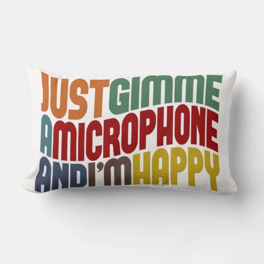 マイクを取り出す ランバークッション (正面)