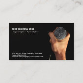 マイクを持つ人 名刺 (裏面)