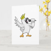 マイクを持つ歌手としてのパラオット カード (黄色い花)