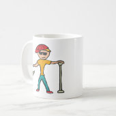 マイクを落とす コーヒーマグカップ (正面左)