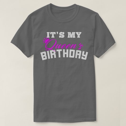 マイクイーンズカップルマッチング誕生日誕生日 Tシャツ (デザイン正面)