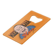 マイクカラヒアボトルオープナー クレジットカード栓抜き (正面アングル)