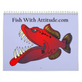 マイククウィン著態度のコレクションを持つ魚 カレンダー (カバー)