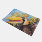 マイククウィン著"ノックノック鳥"の芸術 ドアマット (アングル)