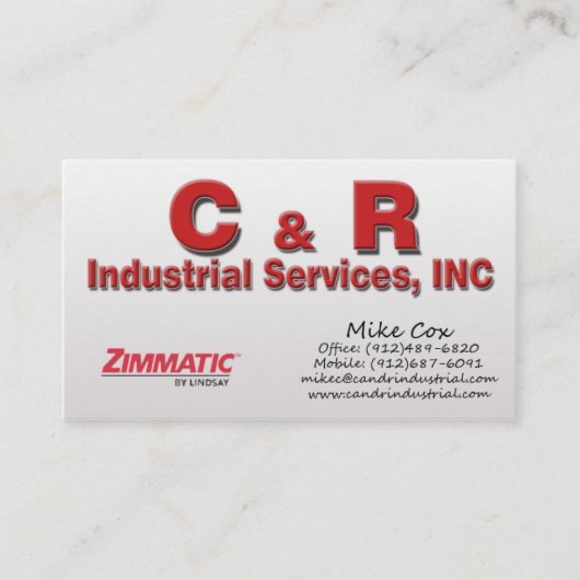 マイクコックス 名刺 (正面)