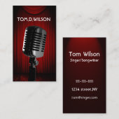 マイクシンガー音楽名刺 名刺 (正面/裏面)