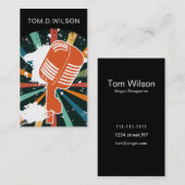 マイクシンガー音楽名刺 名刺 (正面/裏面)