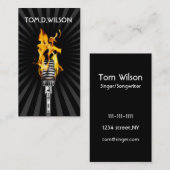 マイクシンガー音楽名刺 名刺 (正面/裏面)