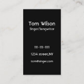 マイクシンガー音楽名刺 名刺 (裏面)